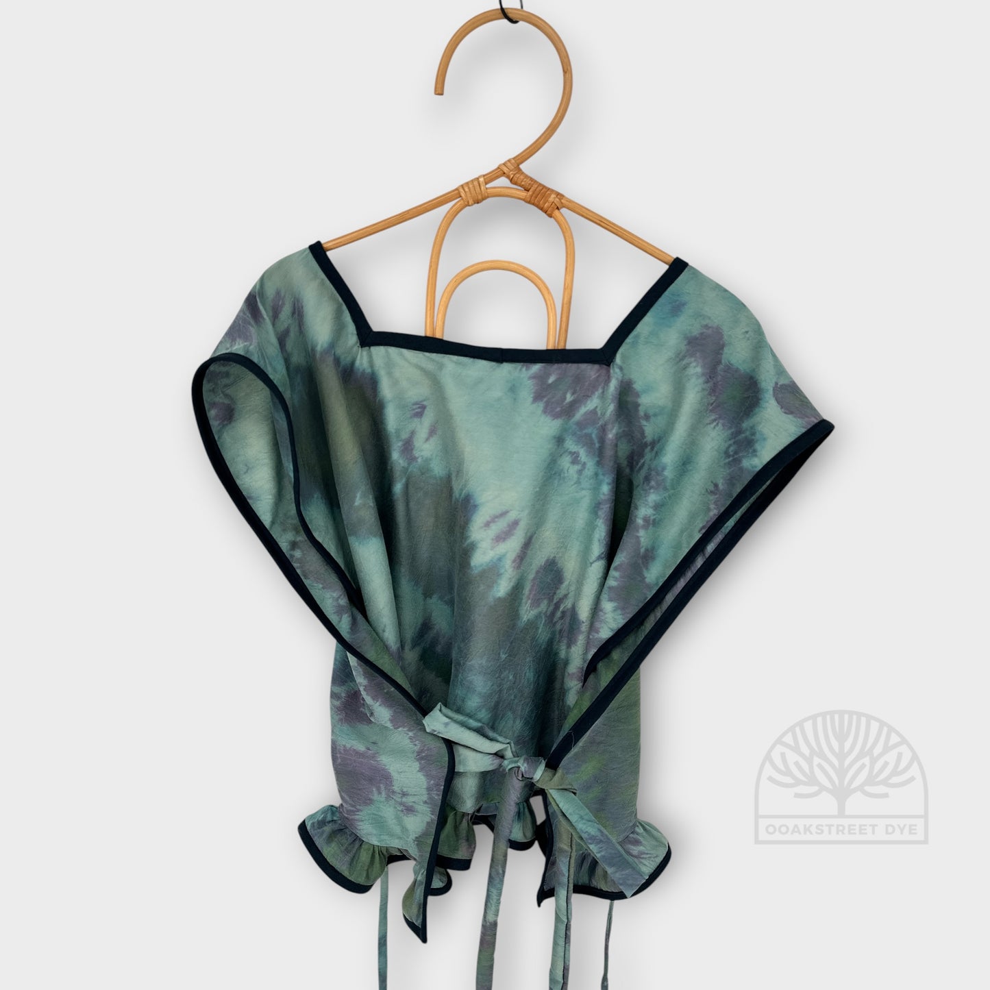 Patina Hand-Dyed Silk Wrap Top