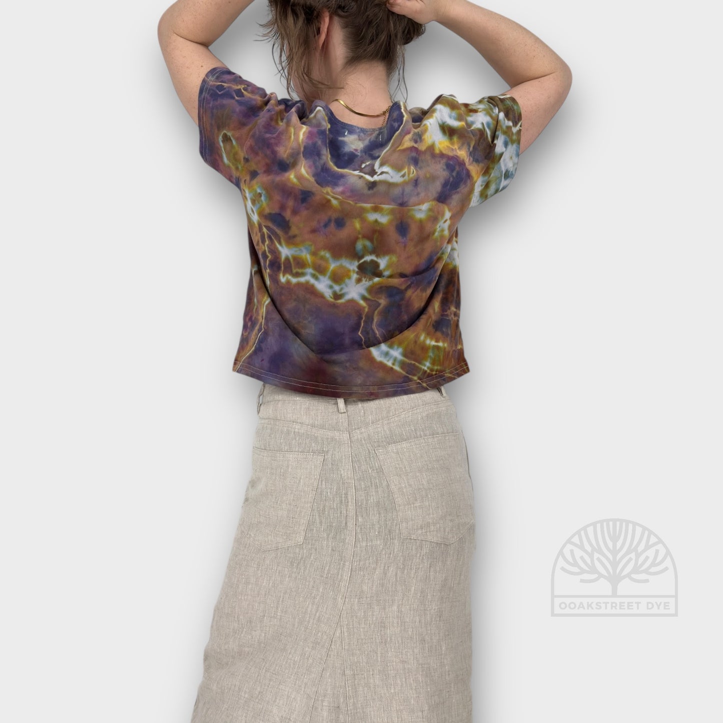 Plum Sunset Crop Tee | Size L