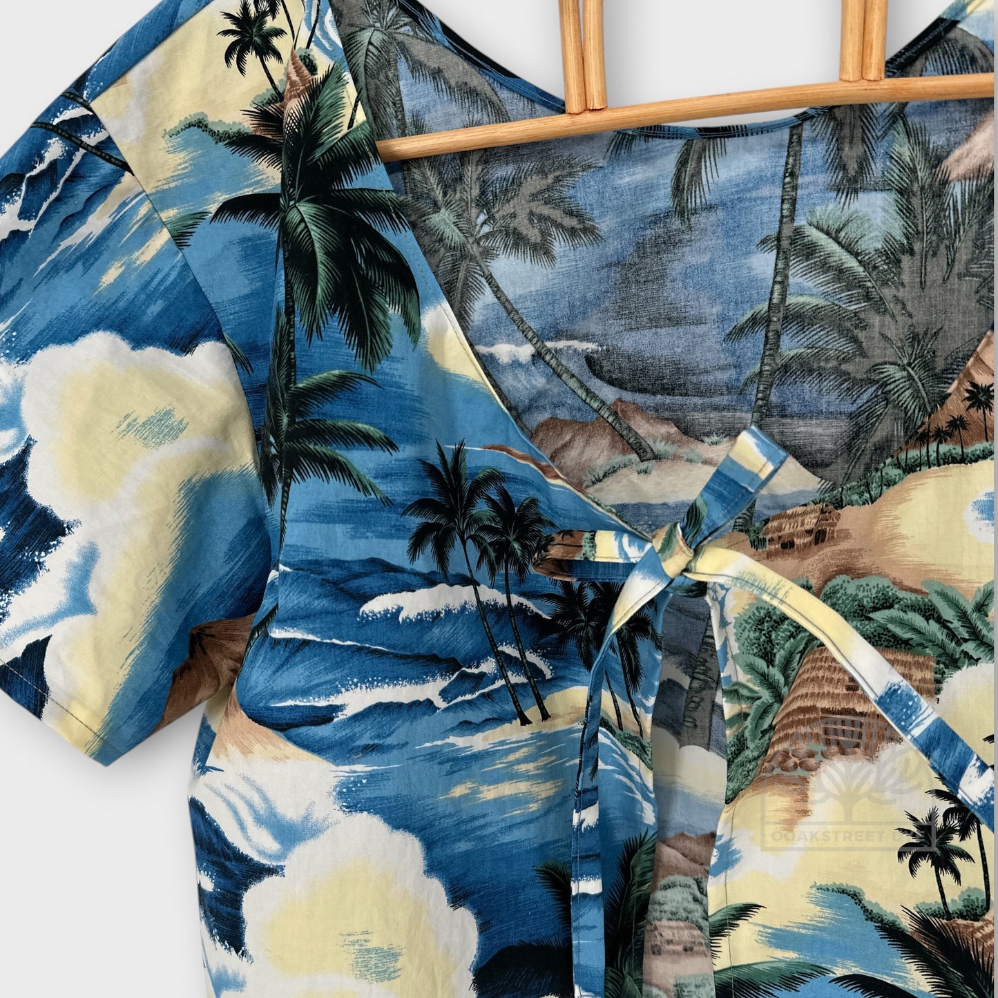 Paradise Found Tie-Front Cotton Top