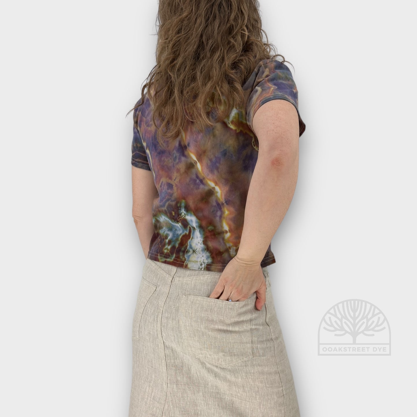 Plum Sunset Crop Tee | Size S