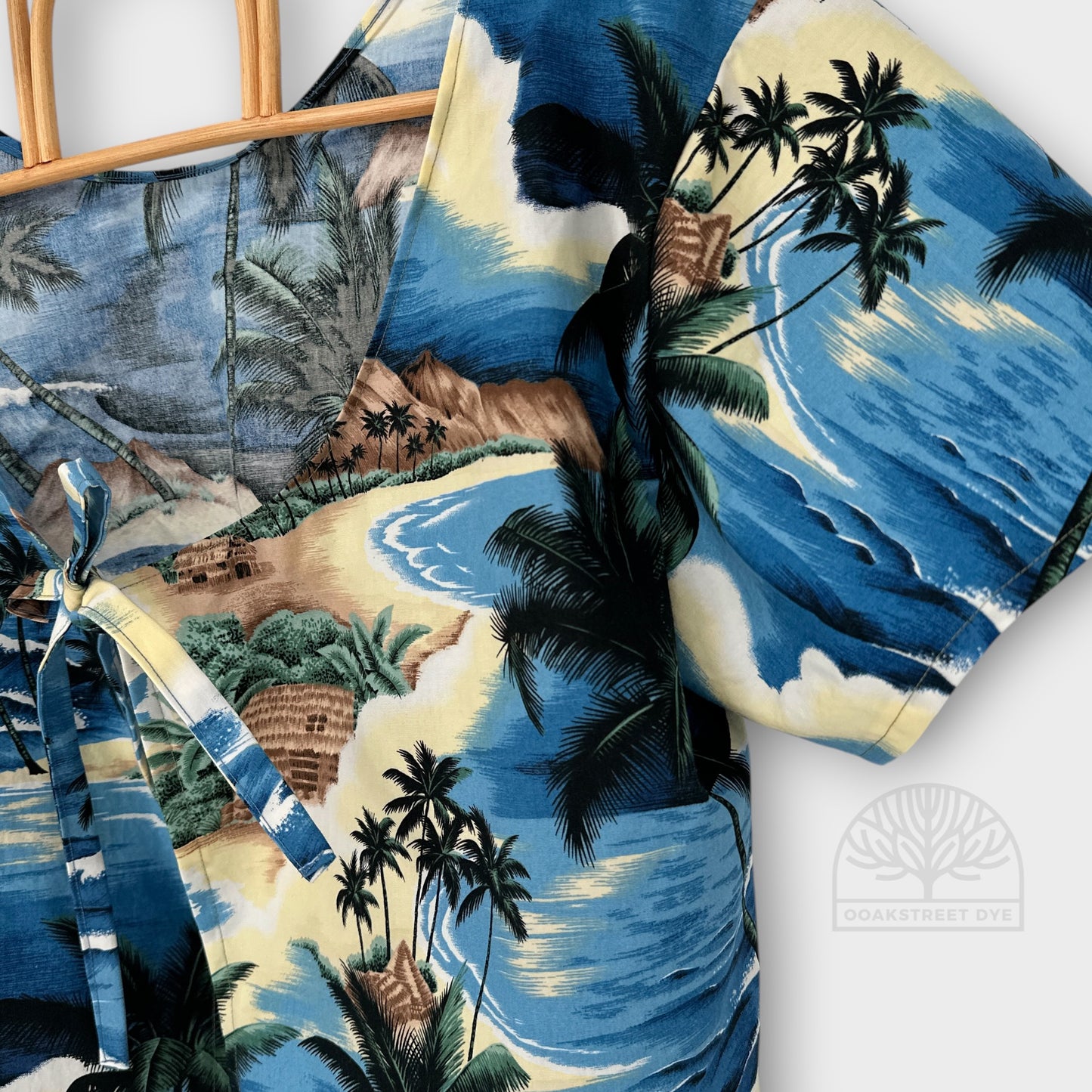 Paradise Found Tie-Front Cotton Top