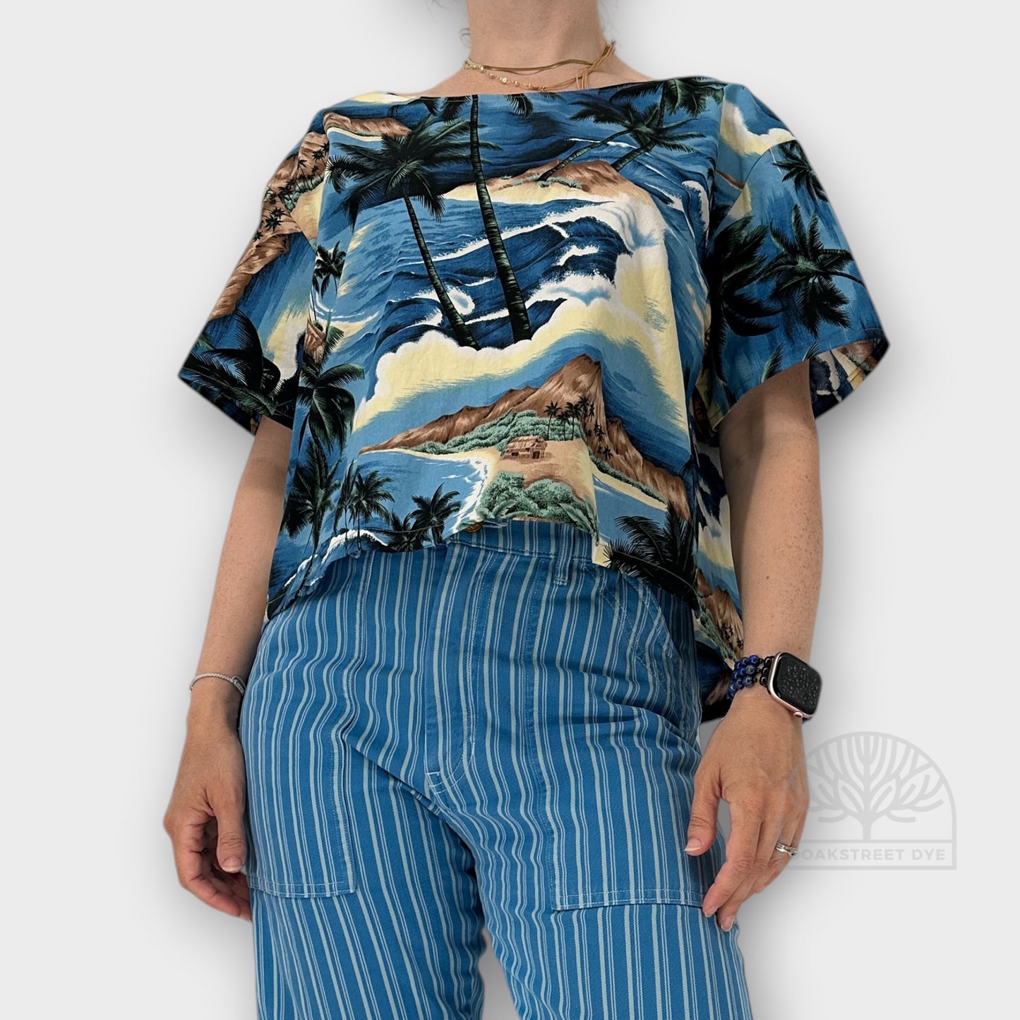 Paradise Found Tie-Front Cotton Top