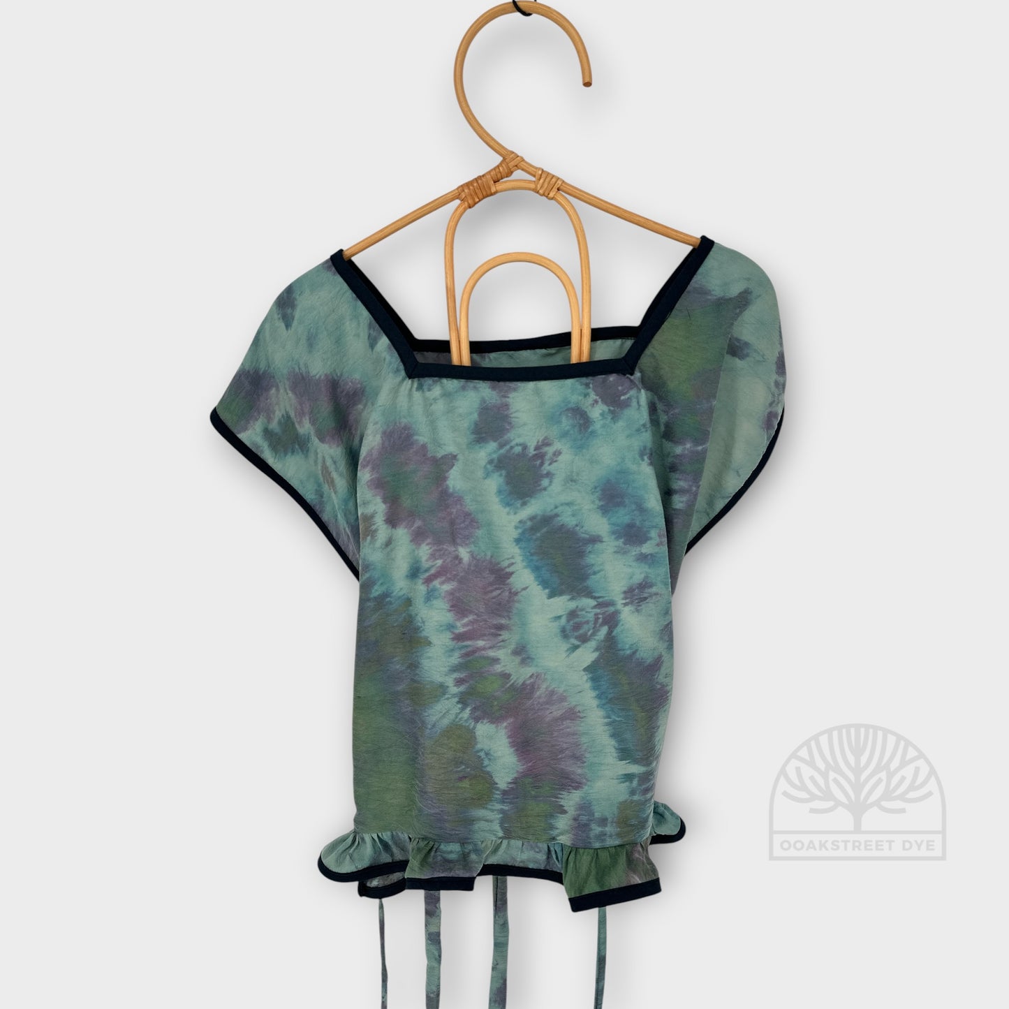 Patina Hand-Dyed Silk Wrap Top