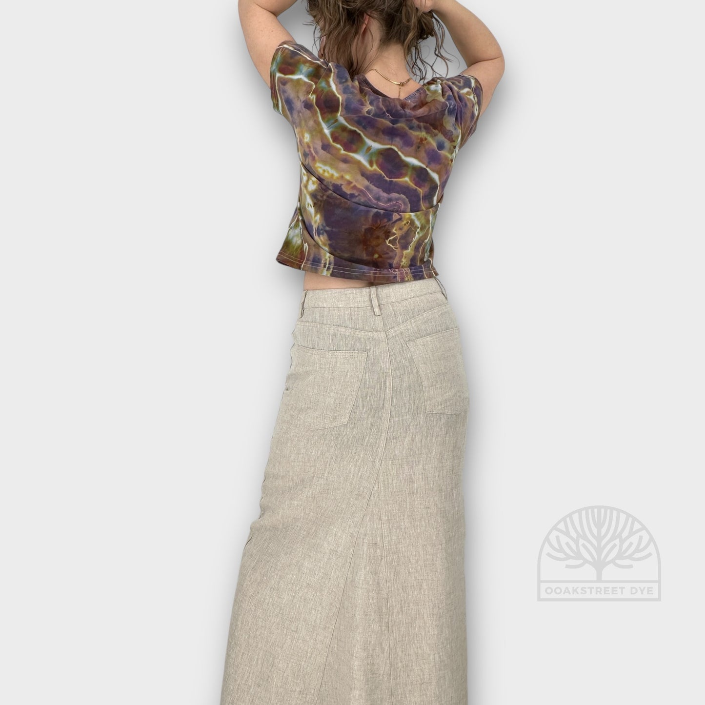 Plum Sunset Crop Tee | Size XS