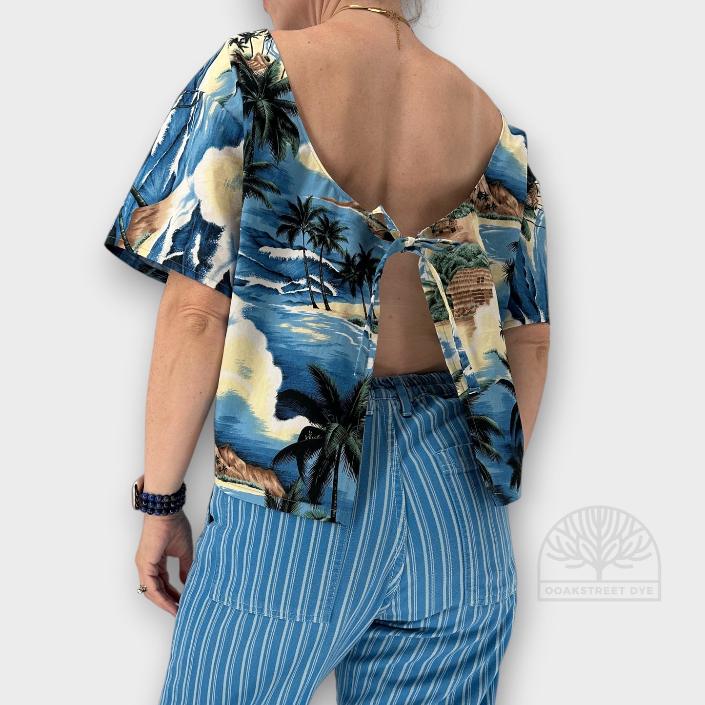 Paradise Found Tie-Front Cotton Top