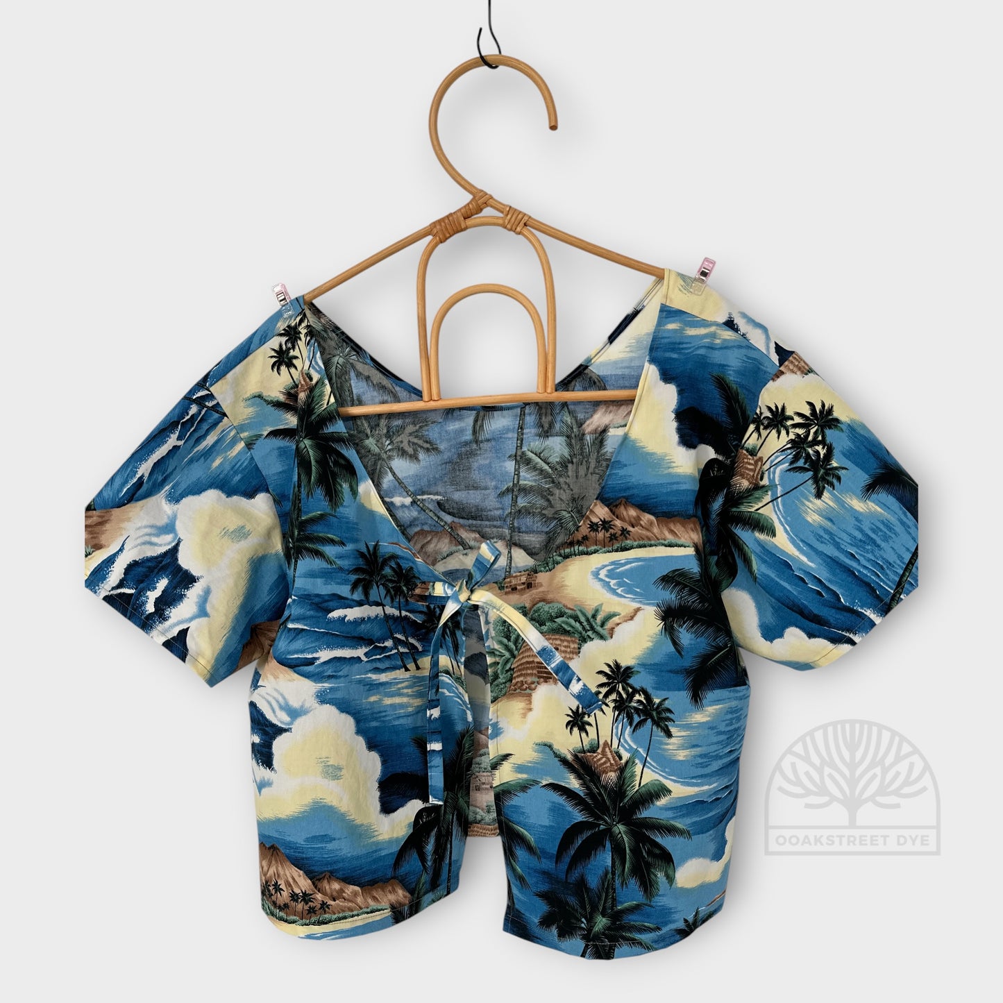 Paradise Found Tie-Front Cotton Top