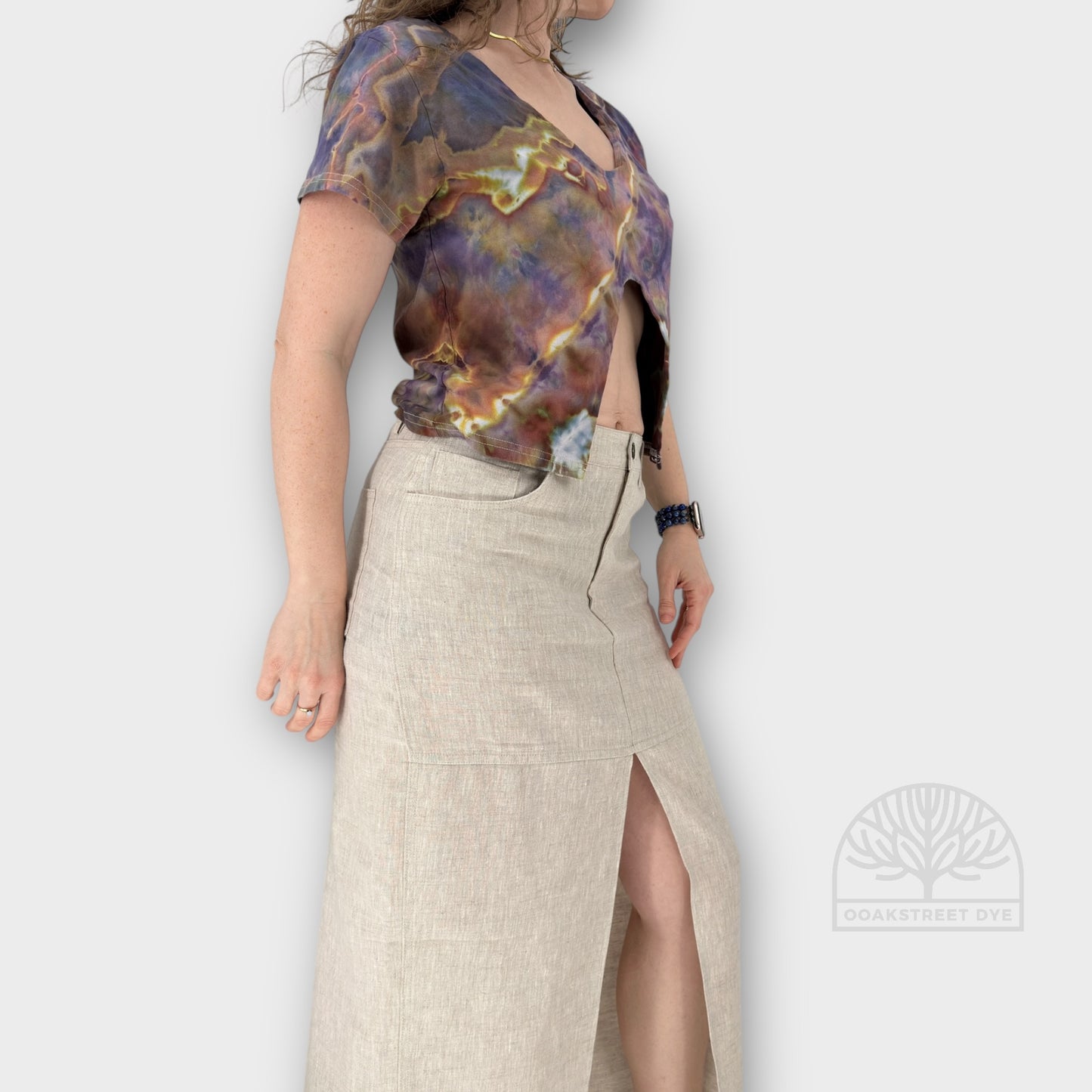 Plum Sunset Crop Tee | Size S