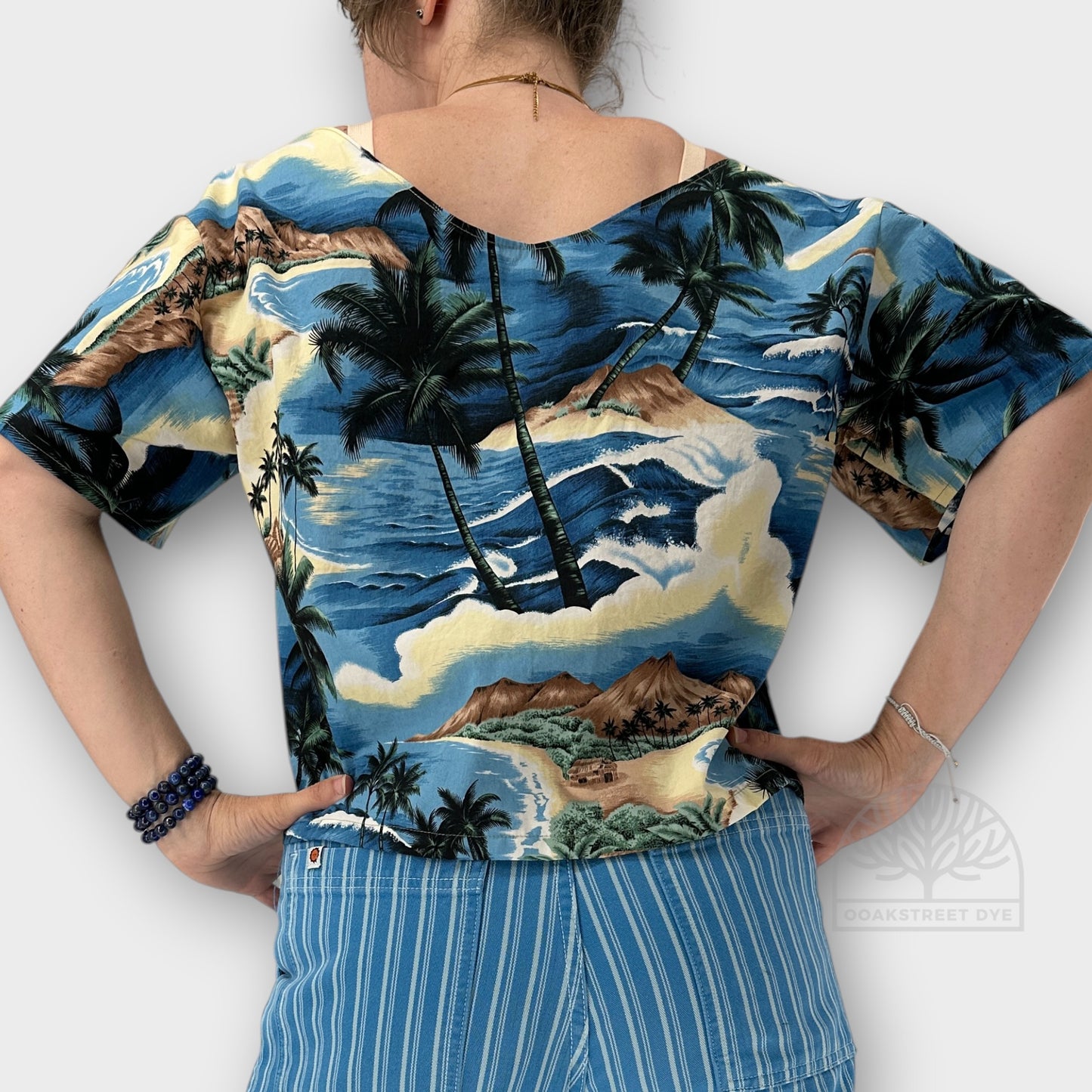 Paradise Found Tie-Front Cotton Top