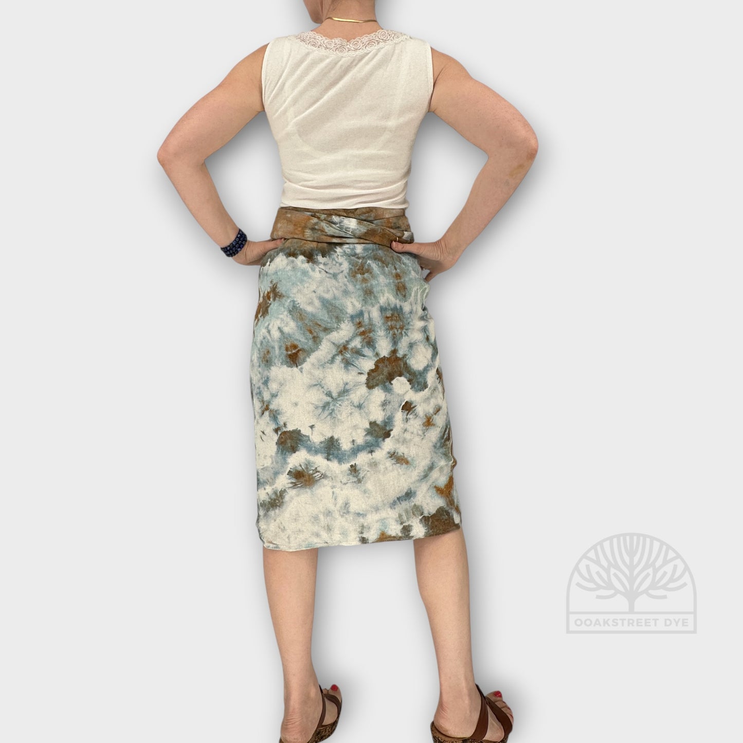 Shore Line Wrap Skirt Size L