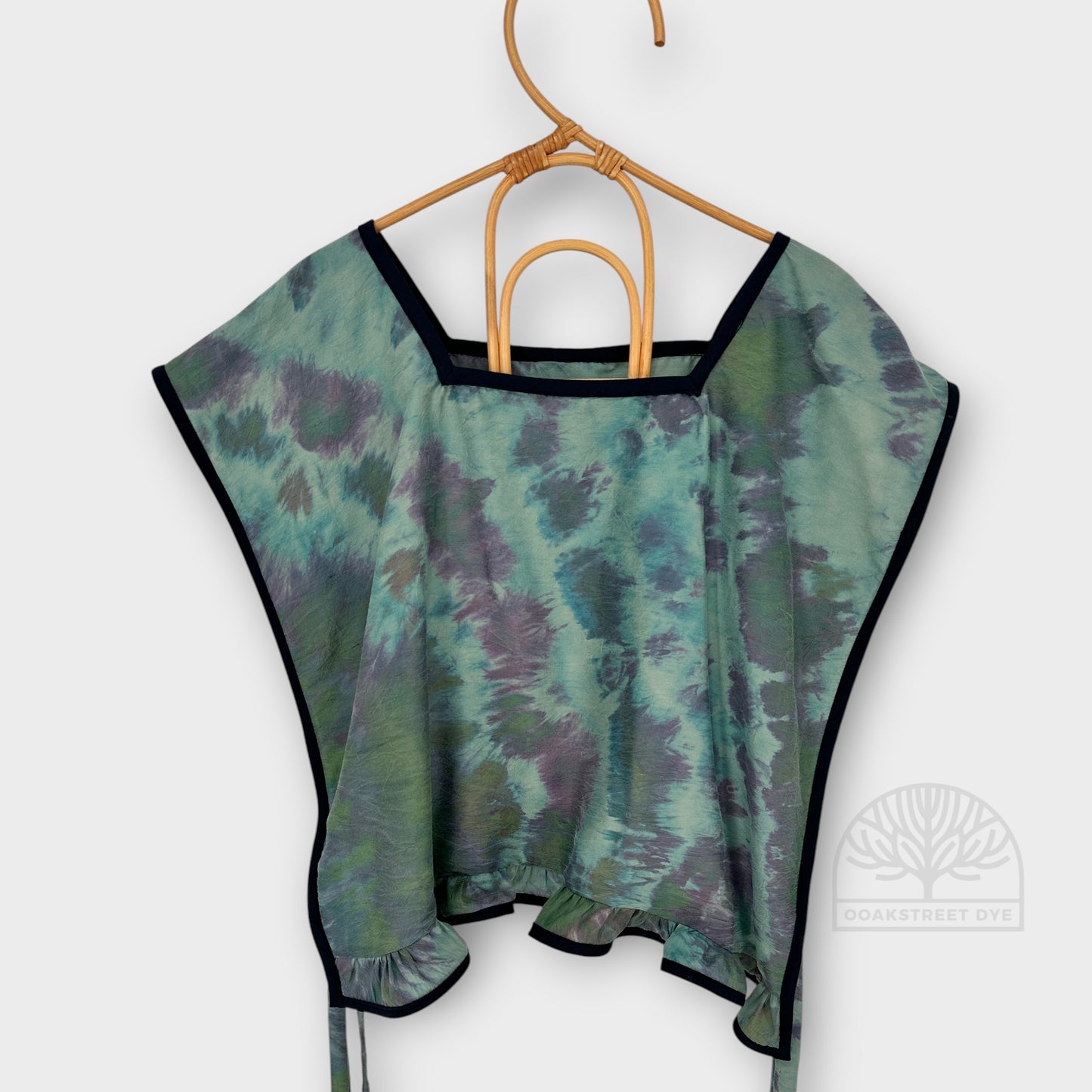 Patina Hand-Dyed Silk Wrap Top