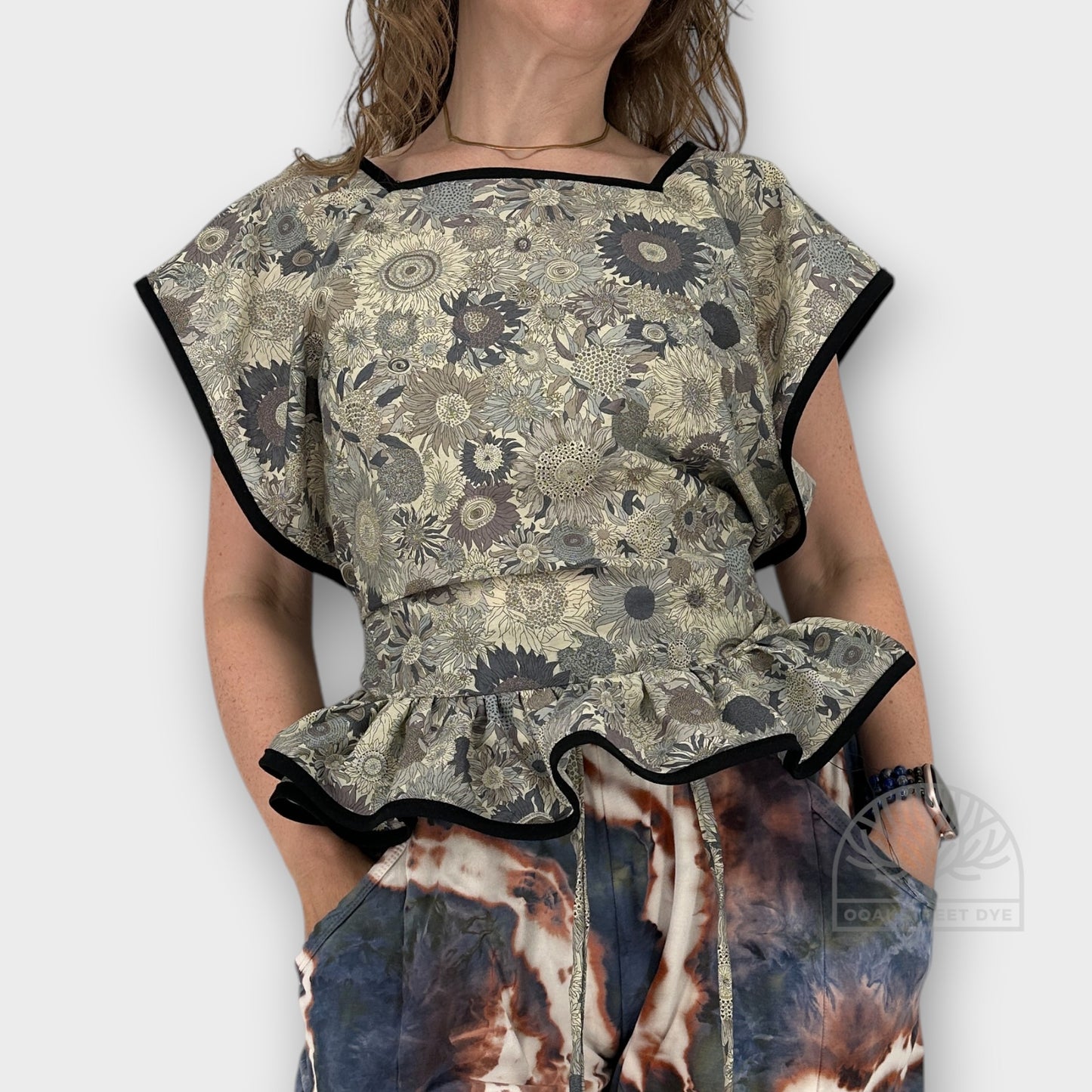Flower Trip Wrap Top