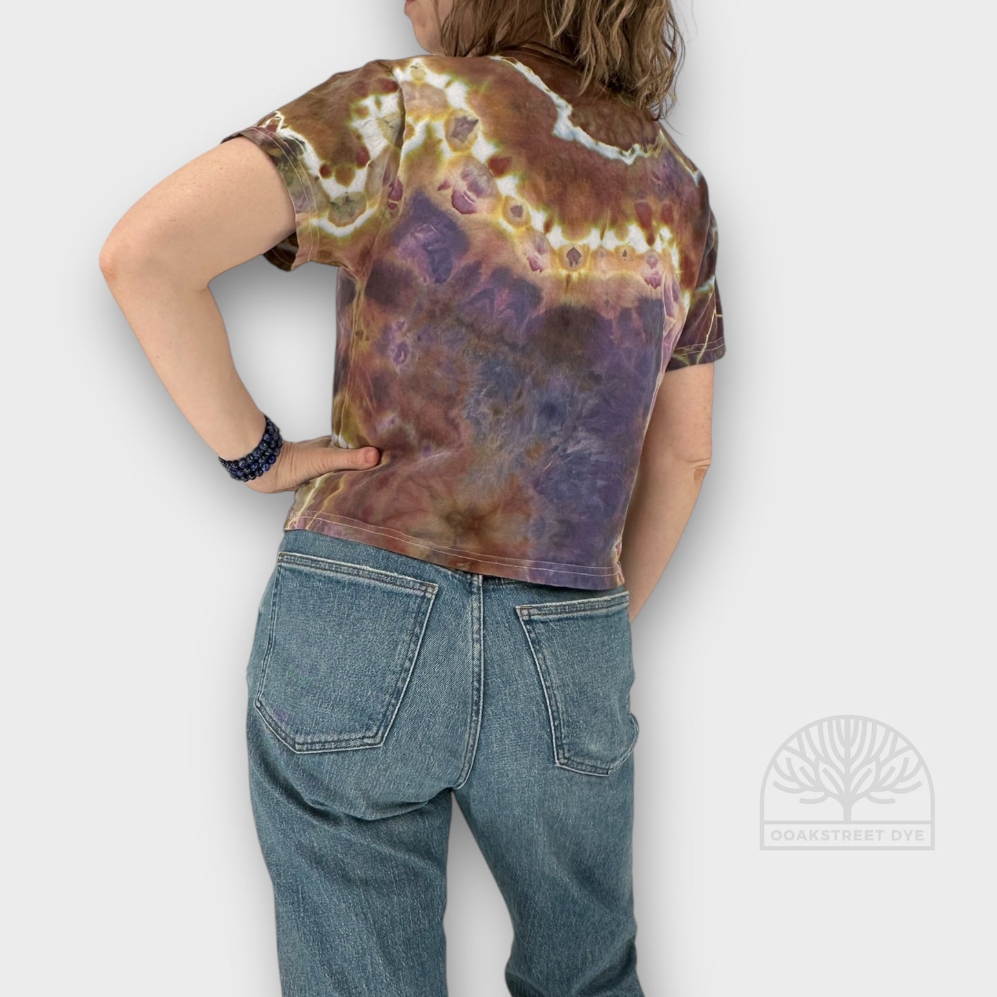 Plum Sunset Crop Tee | Size M