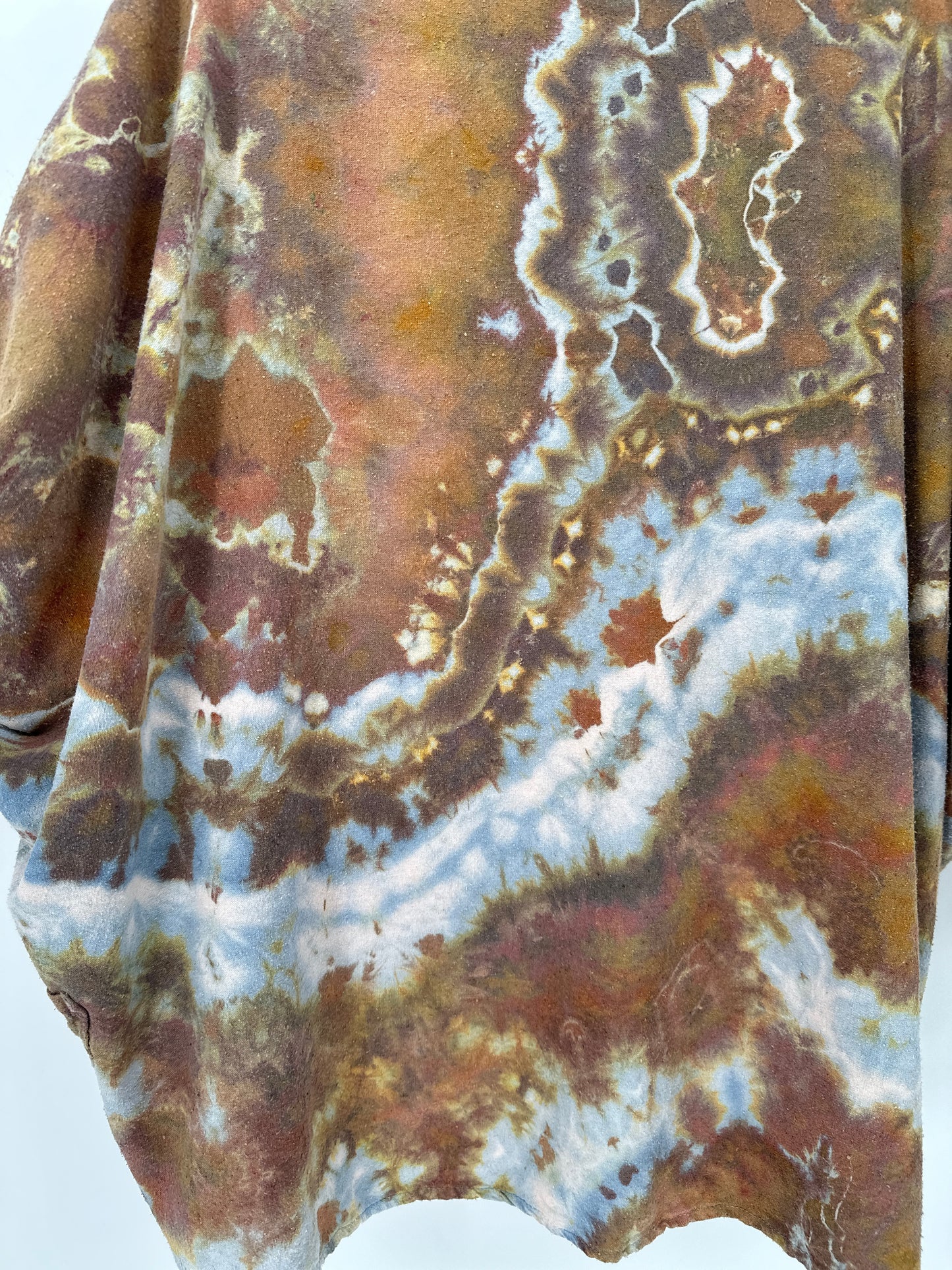 Silk Noil Forest Prism Cocoon Jacket | One Size
