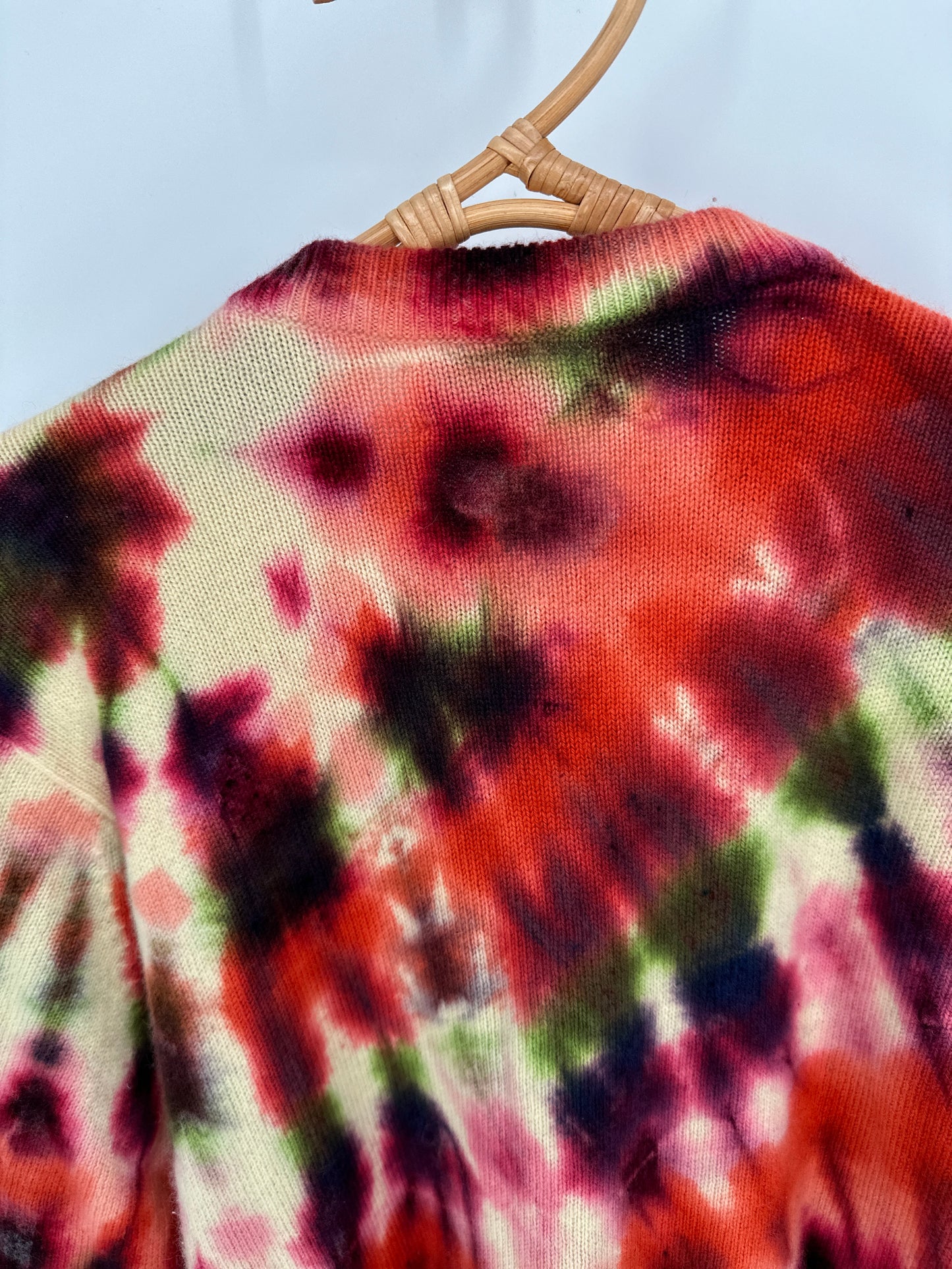 Vintage Scottish Cashmere Cardigan Swirl