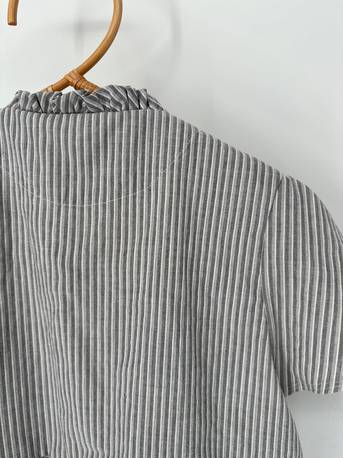 Quiet Lines - Handmade Striped Babydoll Top