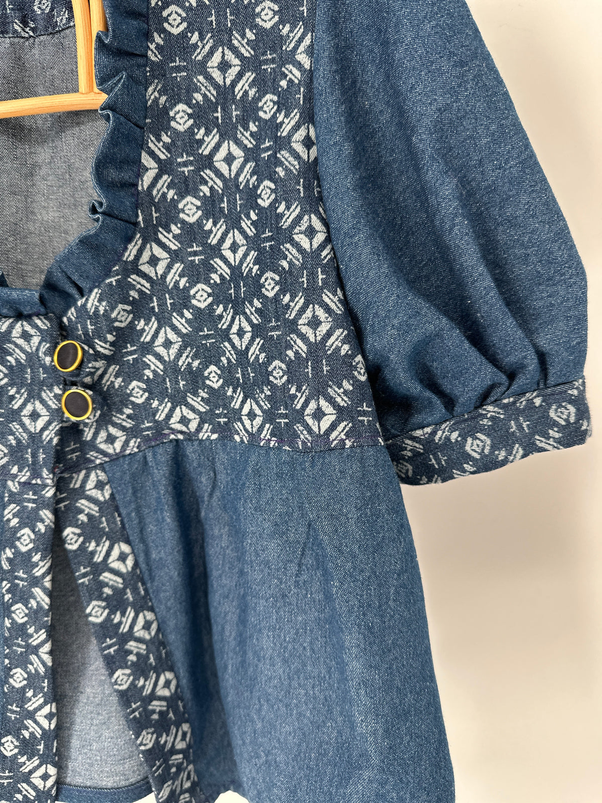 Indigo Folk - Handmade Denim Babydoll Top (Copy)