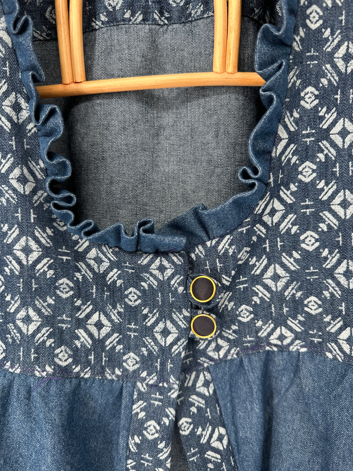 Indigo Folk - Handmade Denim Babydoll Top (Copy)