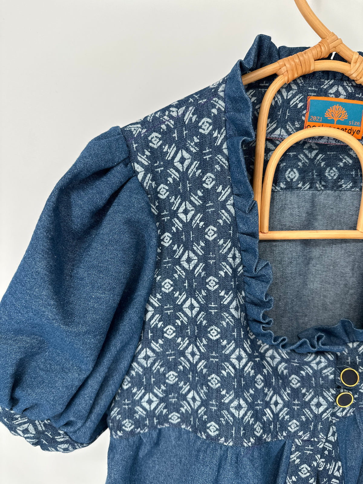 Indigo Folk - Handmade Denim Babydoll Top (Copy)