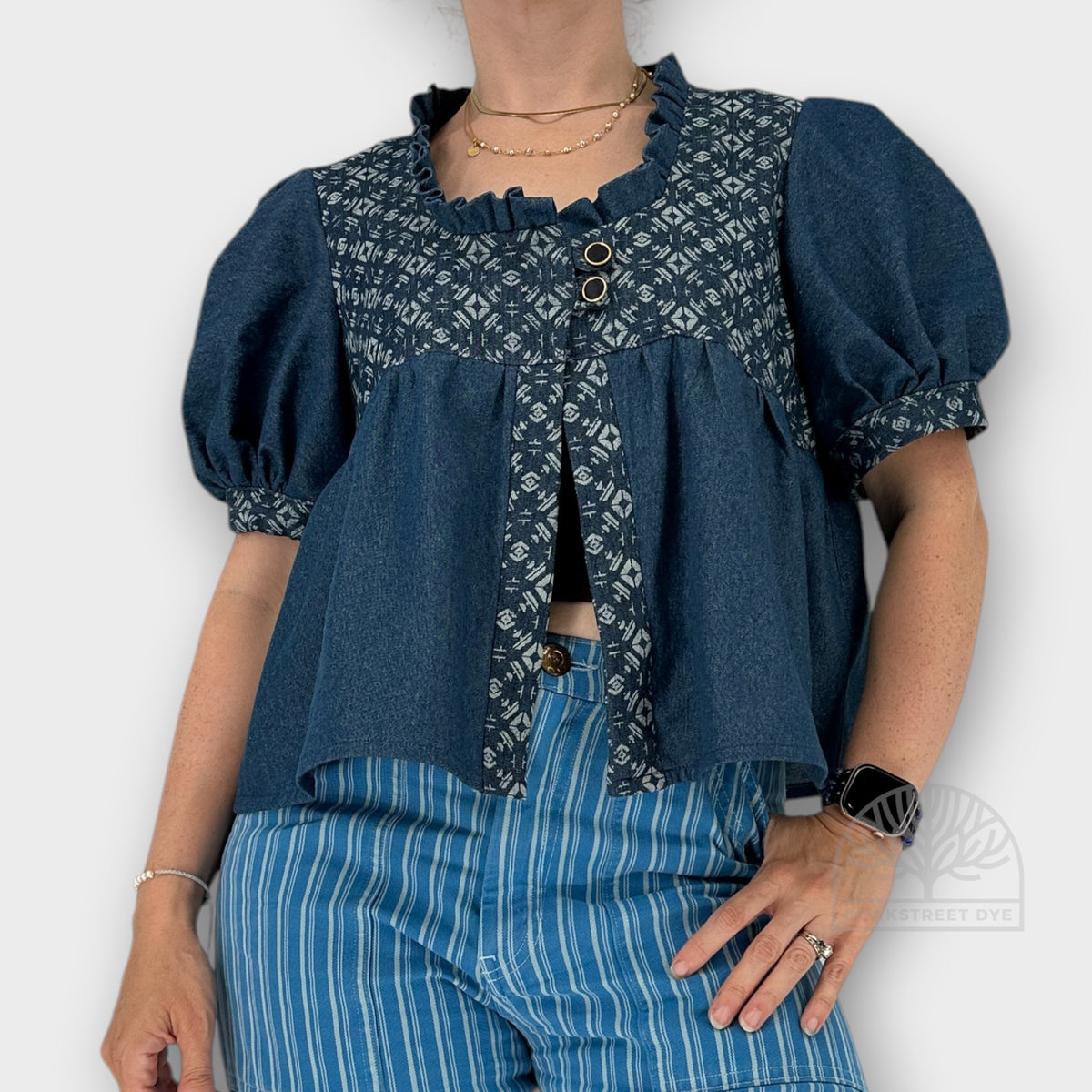 Indigo Folk - Handmade Denim Babydoll Top (Copy)