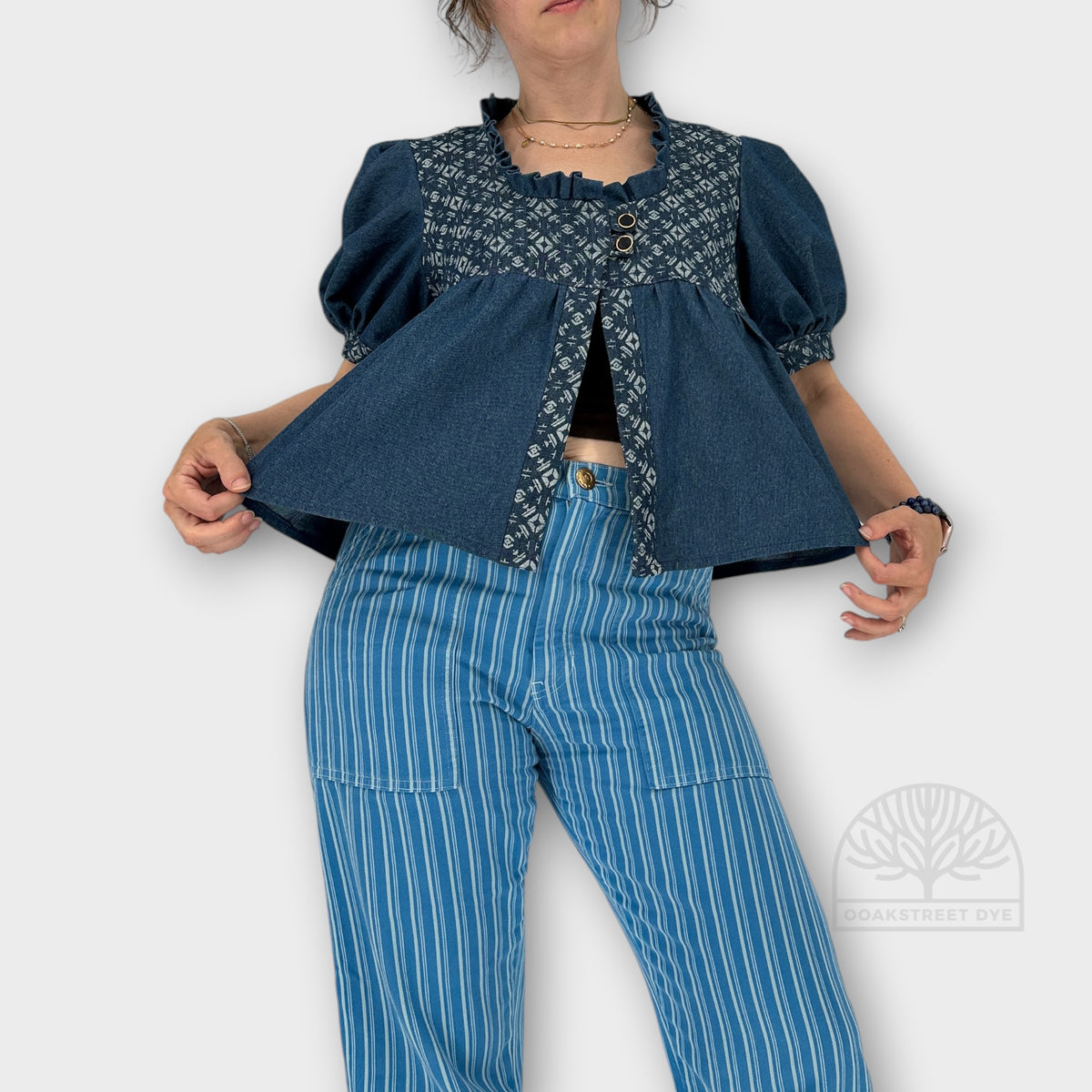Indigo Folk - Handmade Denim Babydoll Top (Copy)