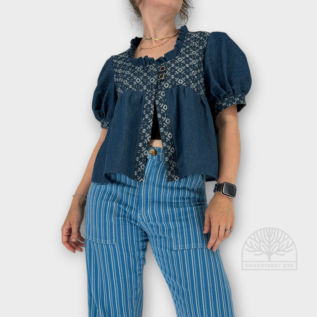 Indigo Folk - Handmade Denim Babydoll Top (Copy)