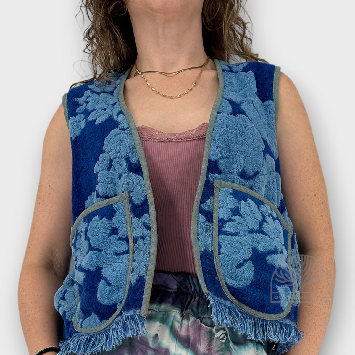 Monticello Bloom — Handmade 1970s Towel Vest
