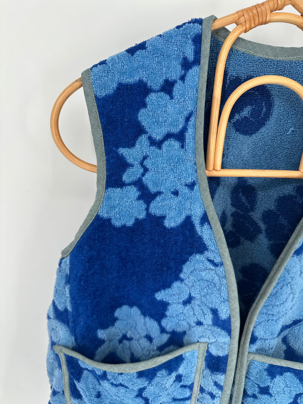 Monticello Bloom — Handmade 1970s Towel Vest