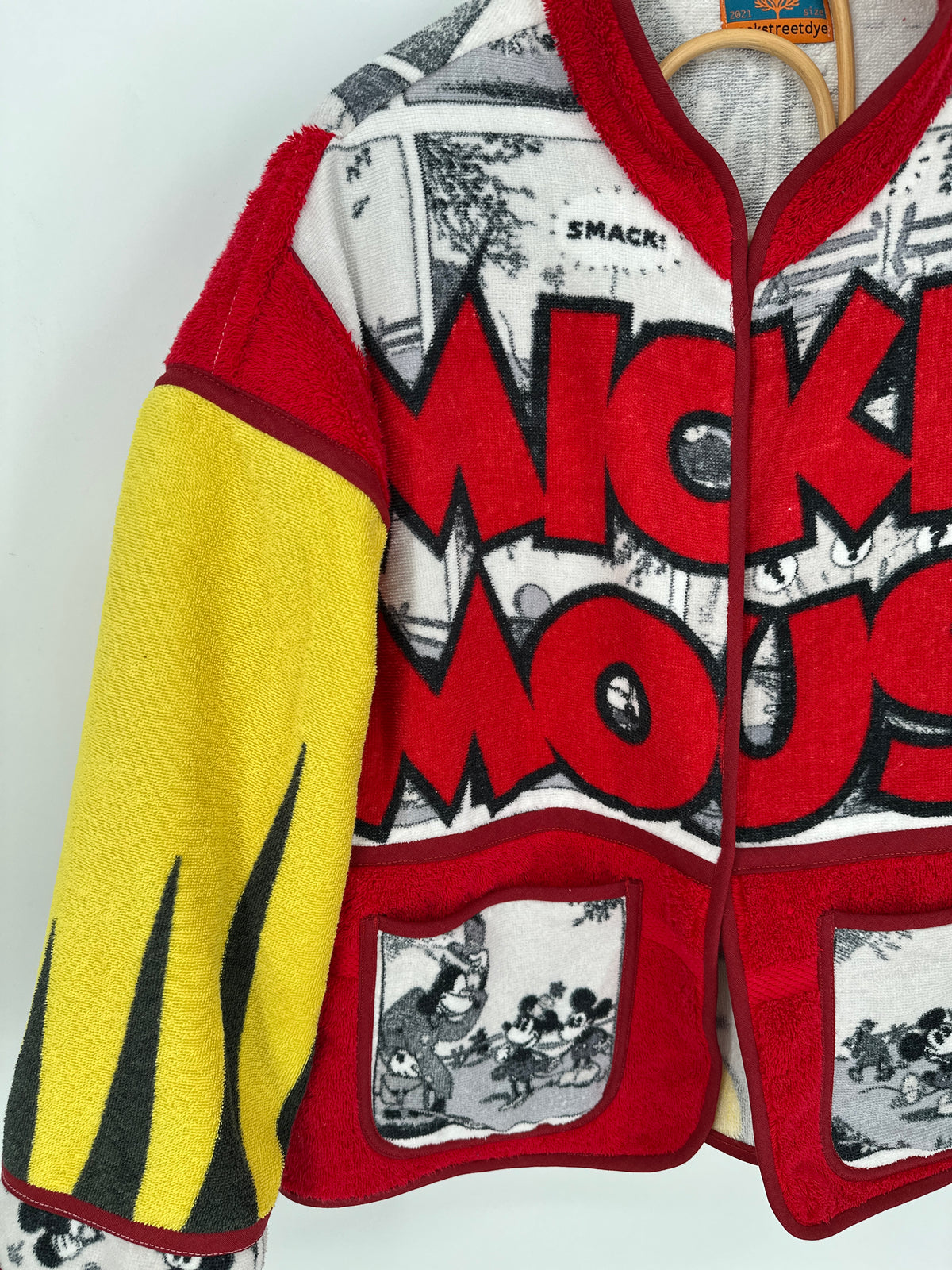 One-of-a-Kind Upcycled Comic Towel Jacket