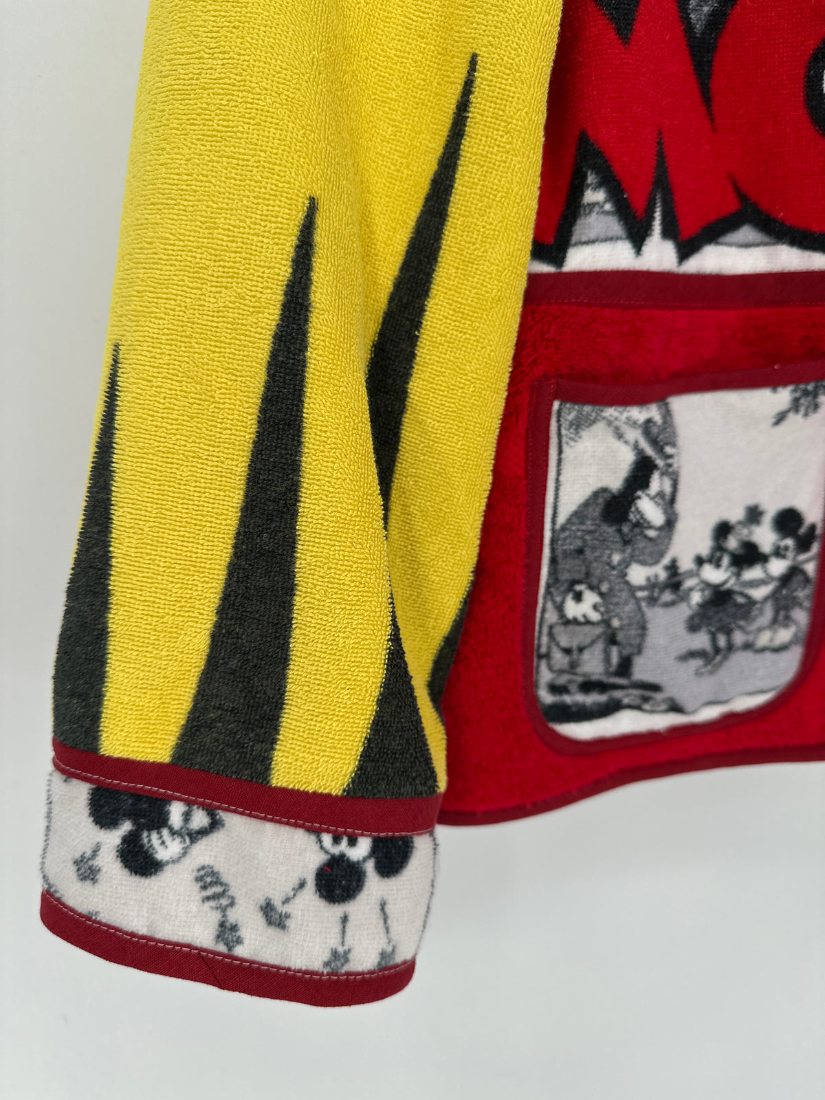 One-of-a-Kind Upcycled Comic Towel Jacket