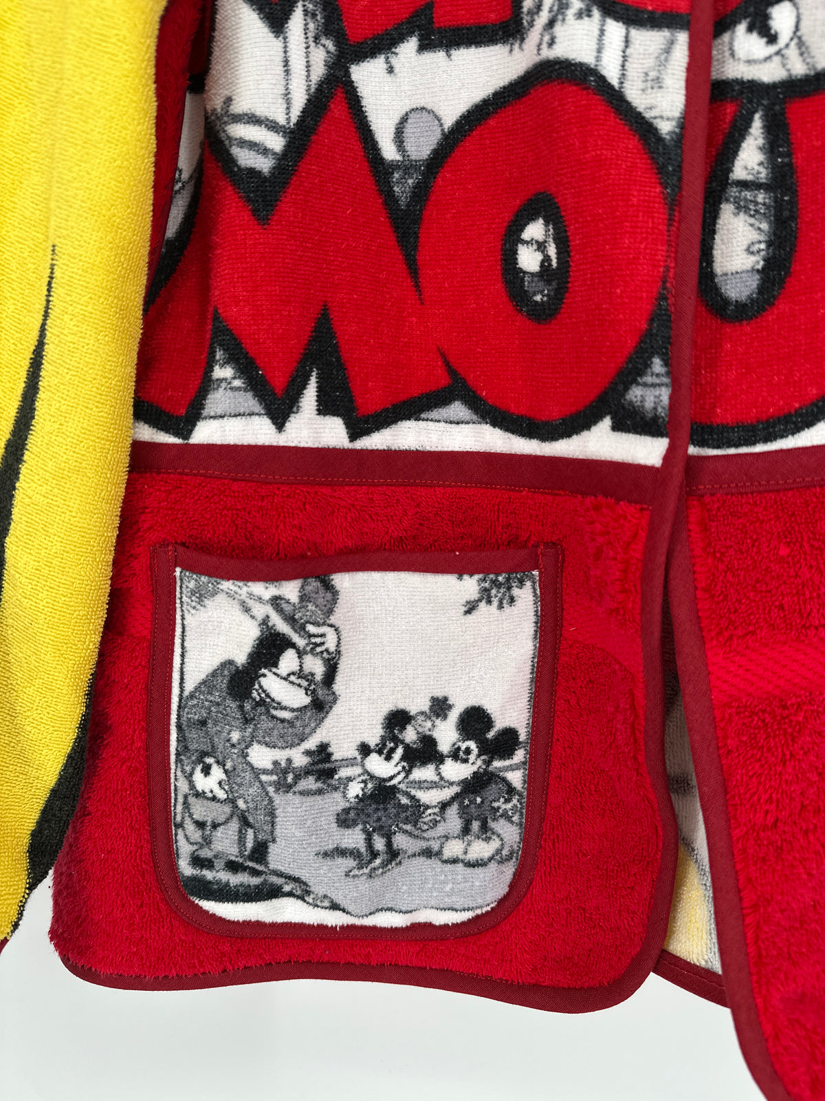 One-of-a-Kind Upcycled Comic Towel Jacket
