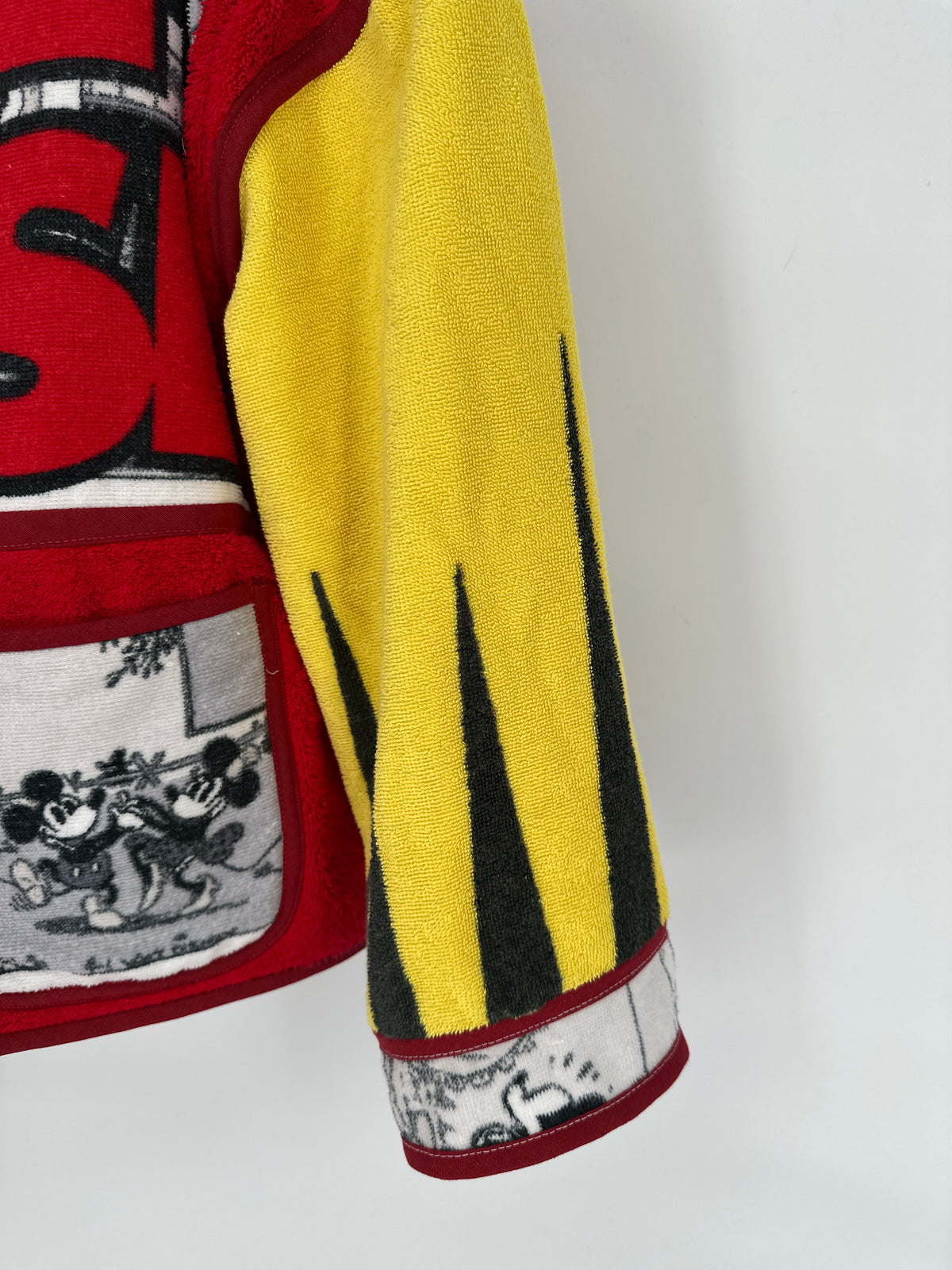 One-of-a-Kind Upcycled Comic Towel Jacket