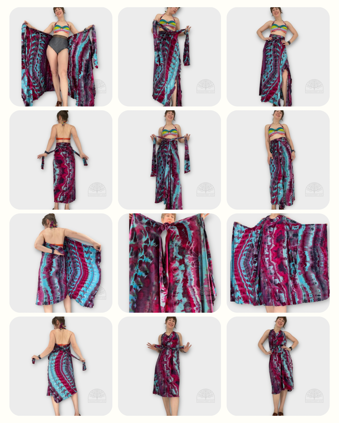 Pandora Multi-Way Tie Dye Dress |1X - 3X