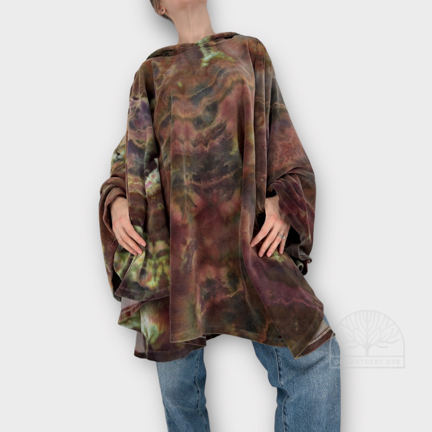 Forest Prism Velour Cape | One Size