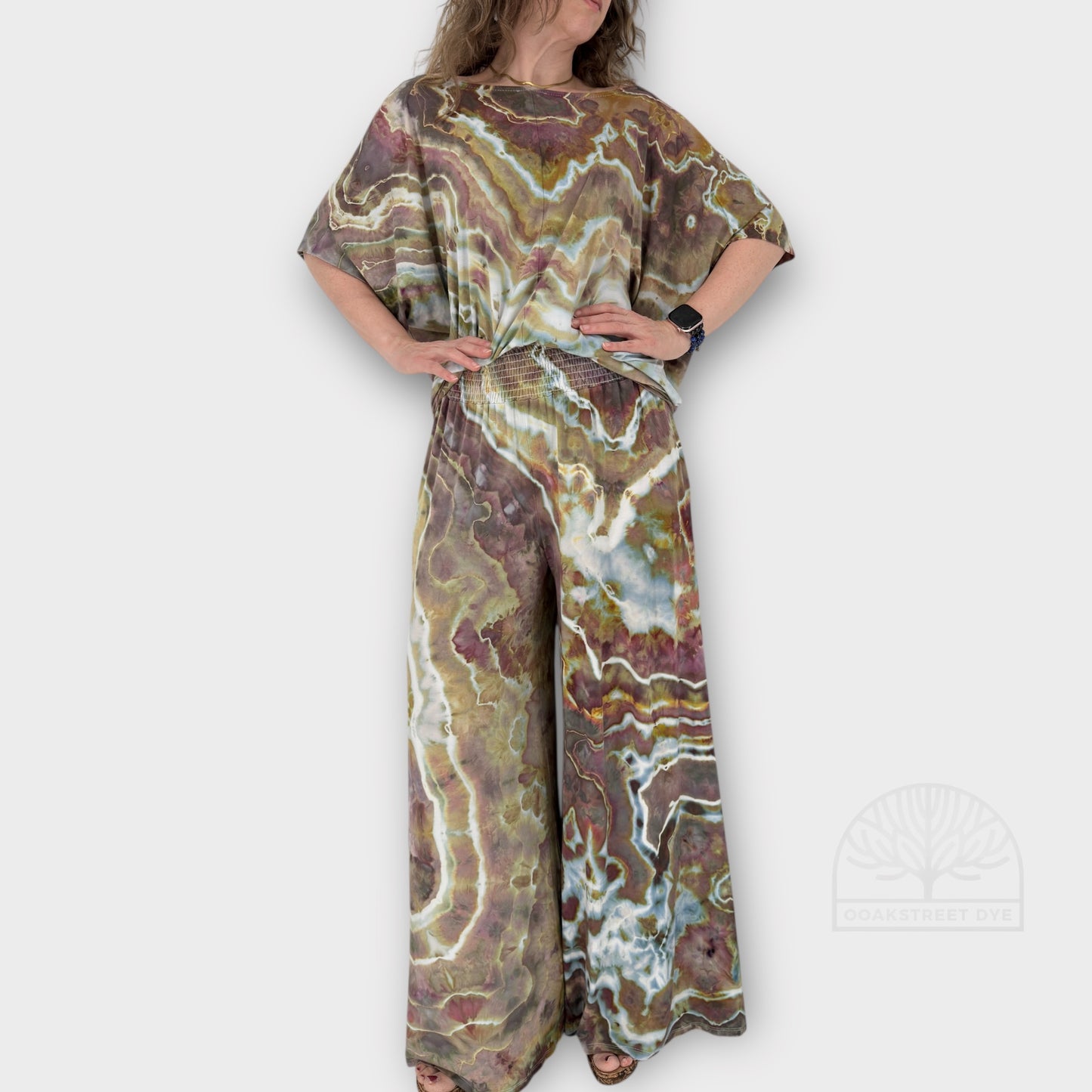 Forest Prism Palazzo & Twist Top Set