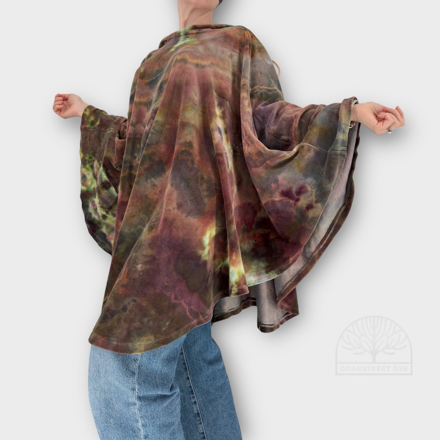 Forest Prism Velour Cape | One Size