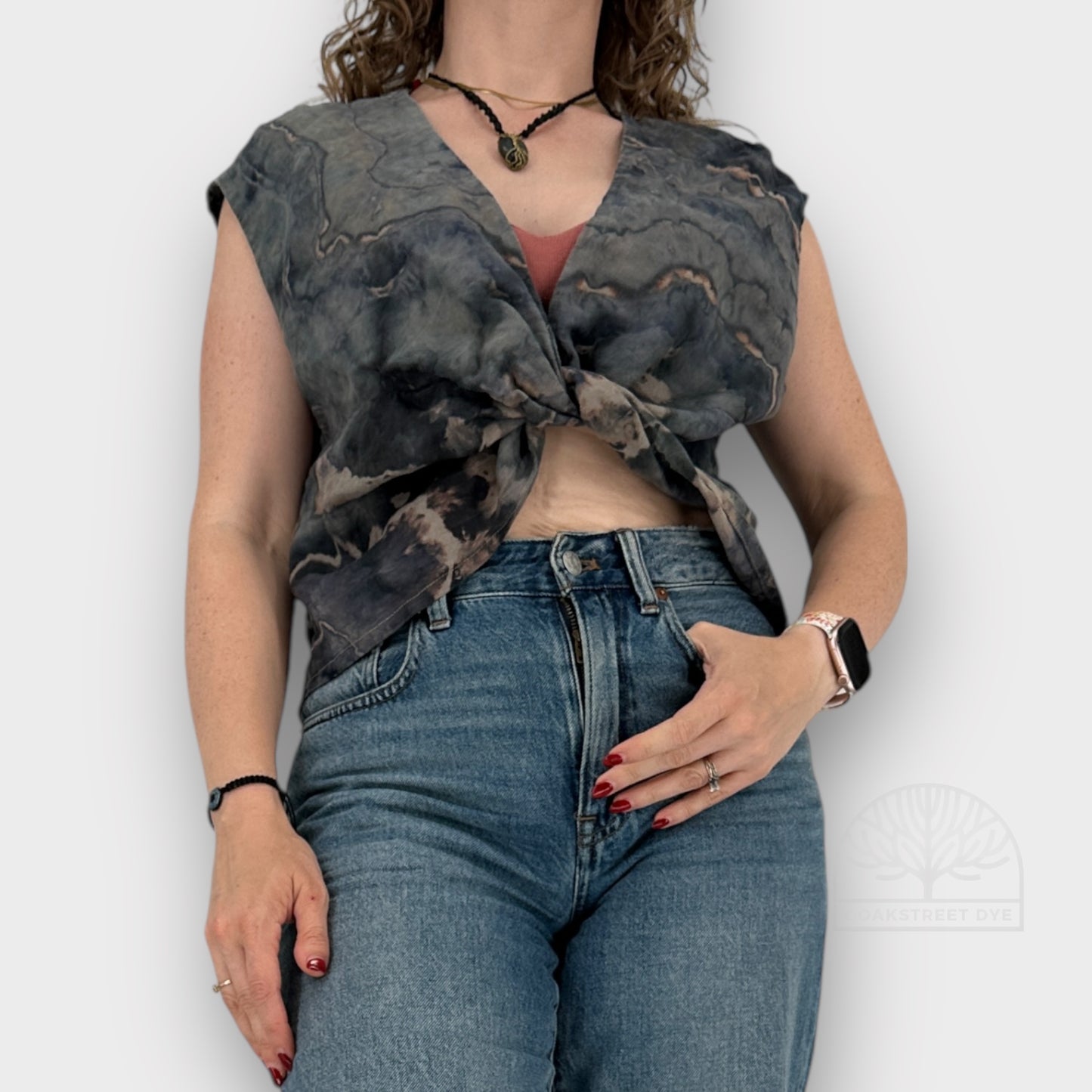 Salt of the Earth Linen Crop Top | Size M