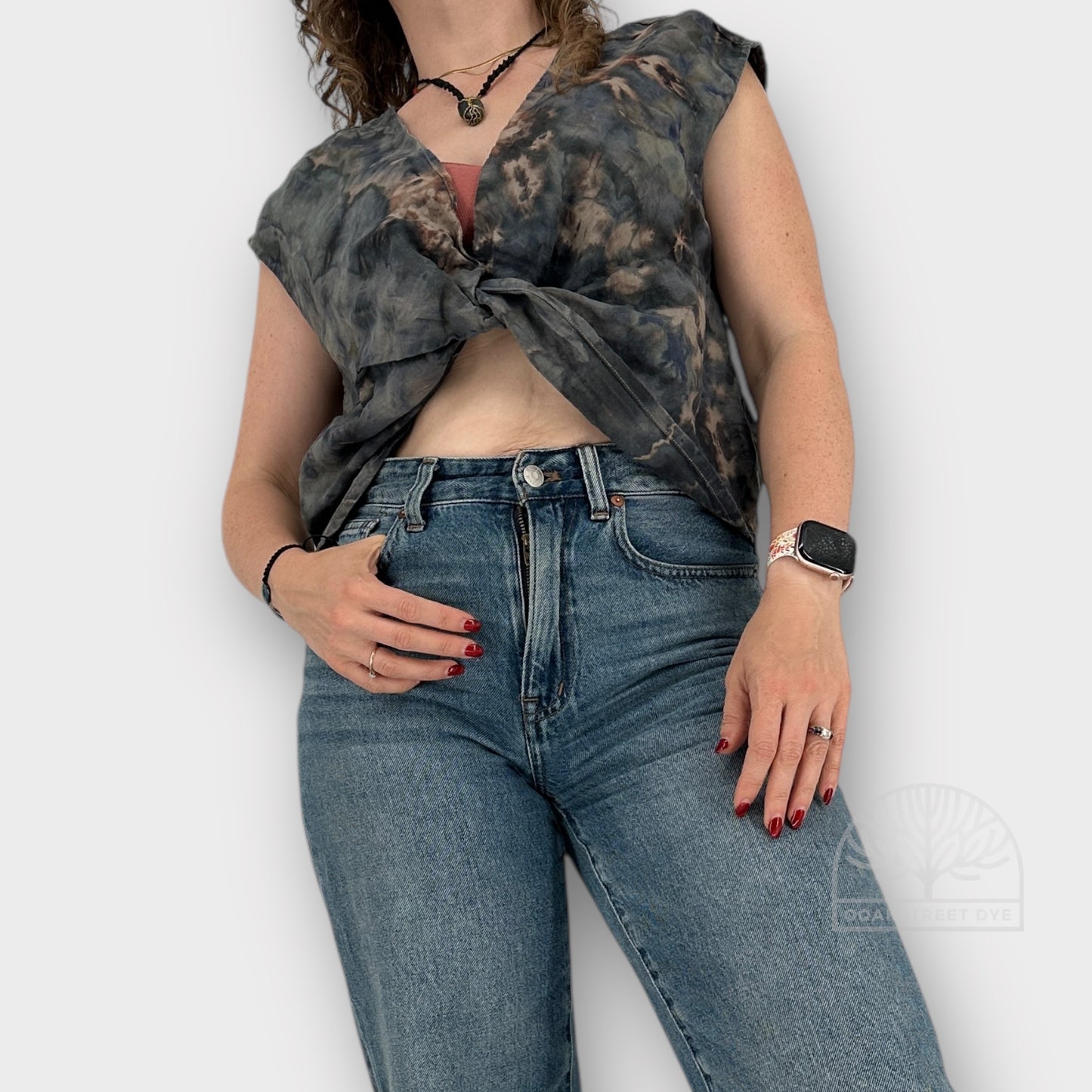 Salt of the Earth Linen Crop Top | Size L