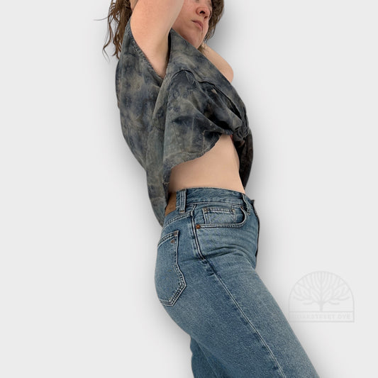 Salt of the Earth Linen Crop Top | Size L