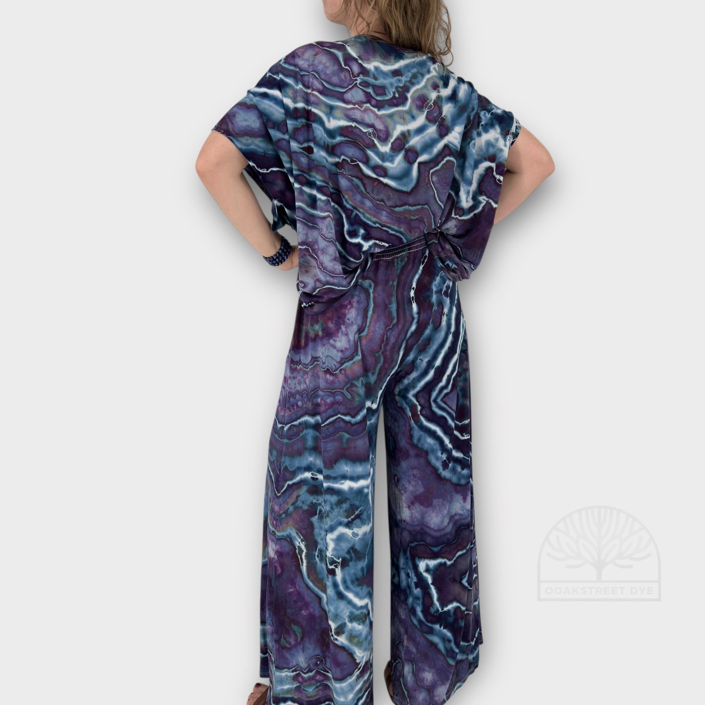 Violet Night Palazzo & Twist Top Set