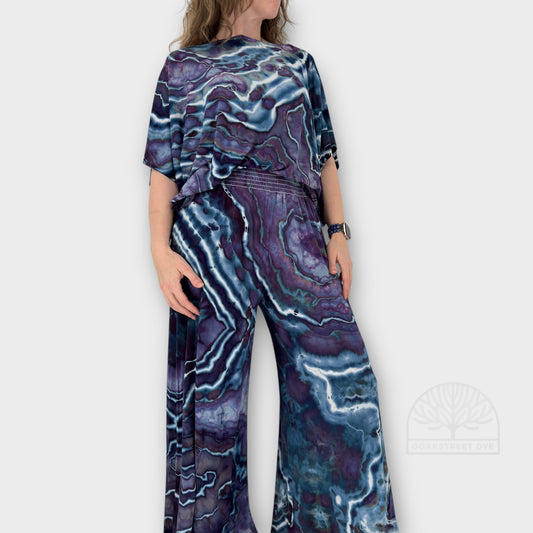 Violet Night Palazzo & Twist Top Set