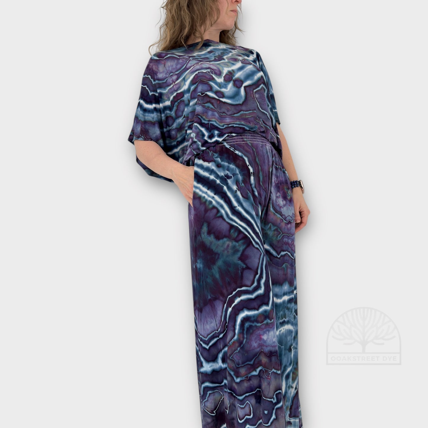 Violet Night Palazzo & Twist Top Set